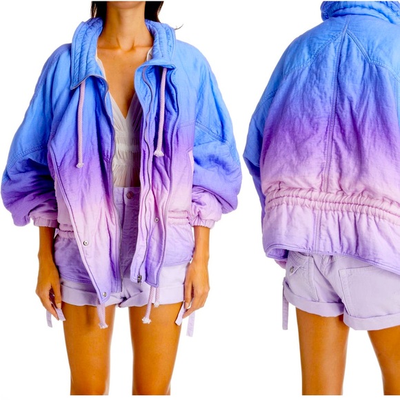 Isabel Marant Kalastd Sunset Ombré Cotton and Linen Jacket size 36 FR - Picture 1 of 8